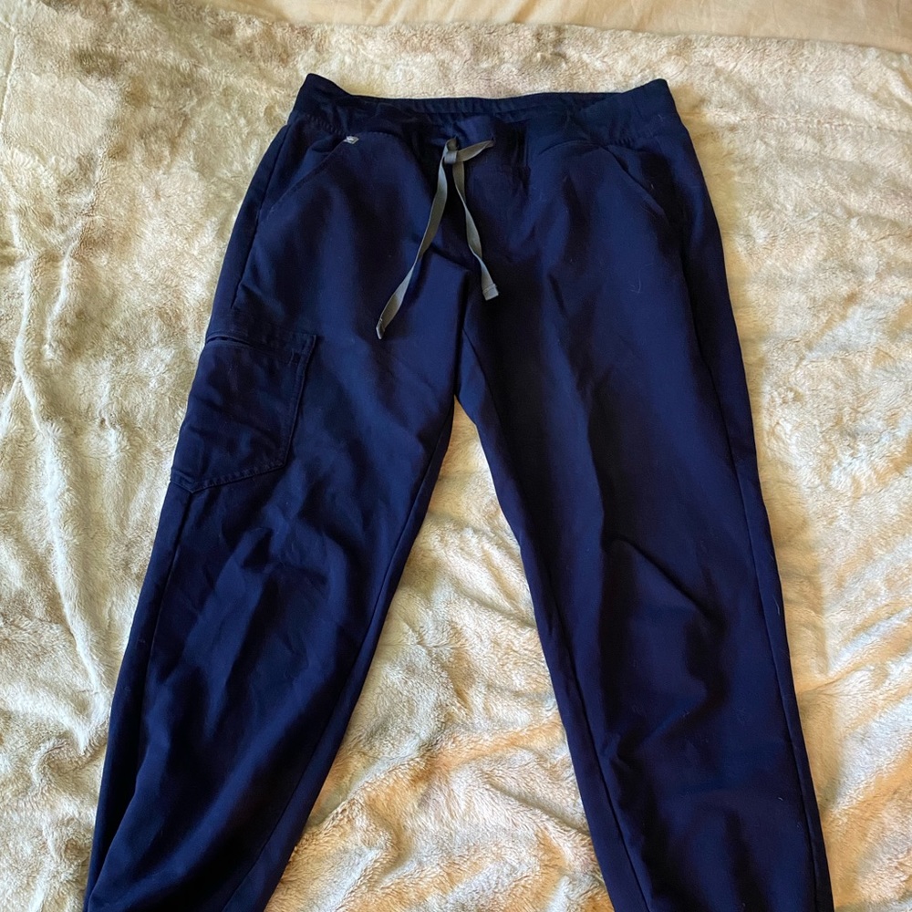 Navy Blue Figs scrub joggers
